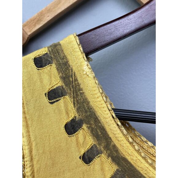 Beach Crew Dress Womens OSFA Peacock Print Sleeveless Maxi Dress Flowy Boho FLAW - Picture 10 of 10